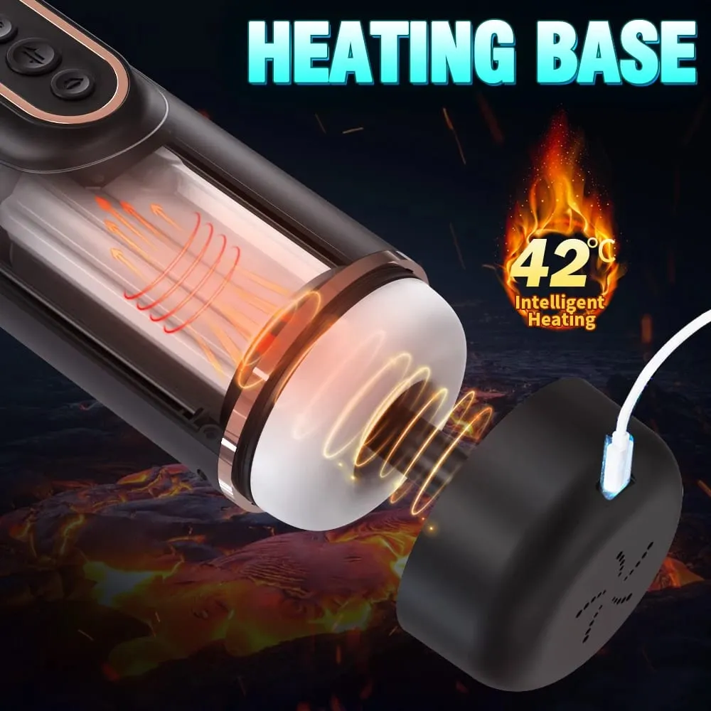 Automatic Telescopic Sucking Male Masturbator Vibrating Intelligent Heating Sexy Voice Earphone Pocket Pussy Sex Toy for Men — image 5