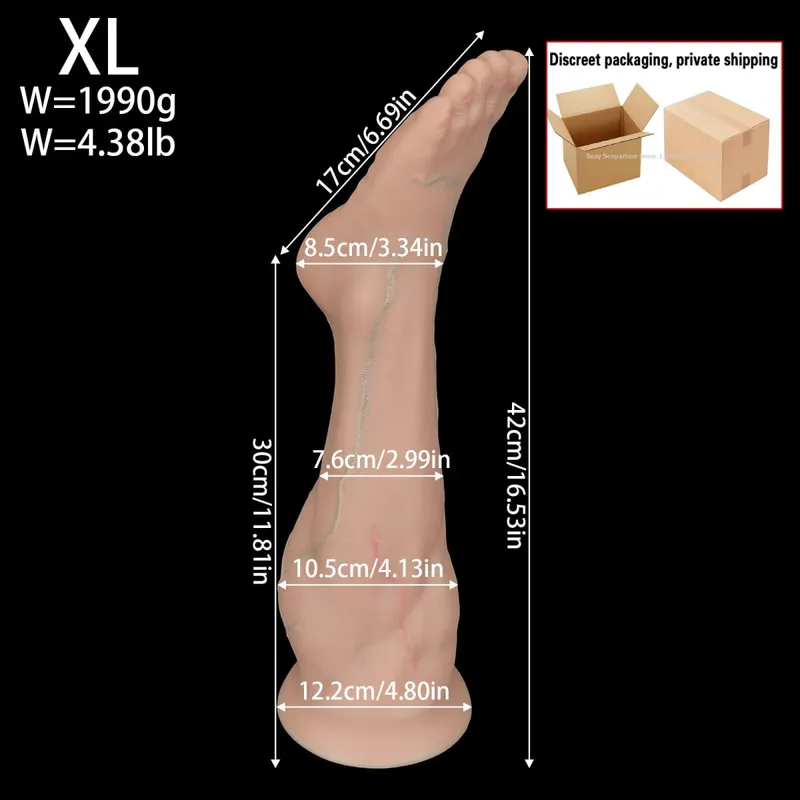 Huge Simulated Palm Anal Plug Fisting Butt Plug Dilation Training Prostate Massage Anal Dildos Toys XXL For Women Male Sex Toys — image 18