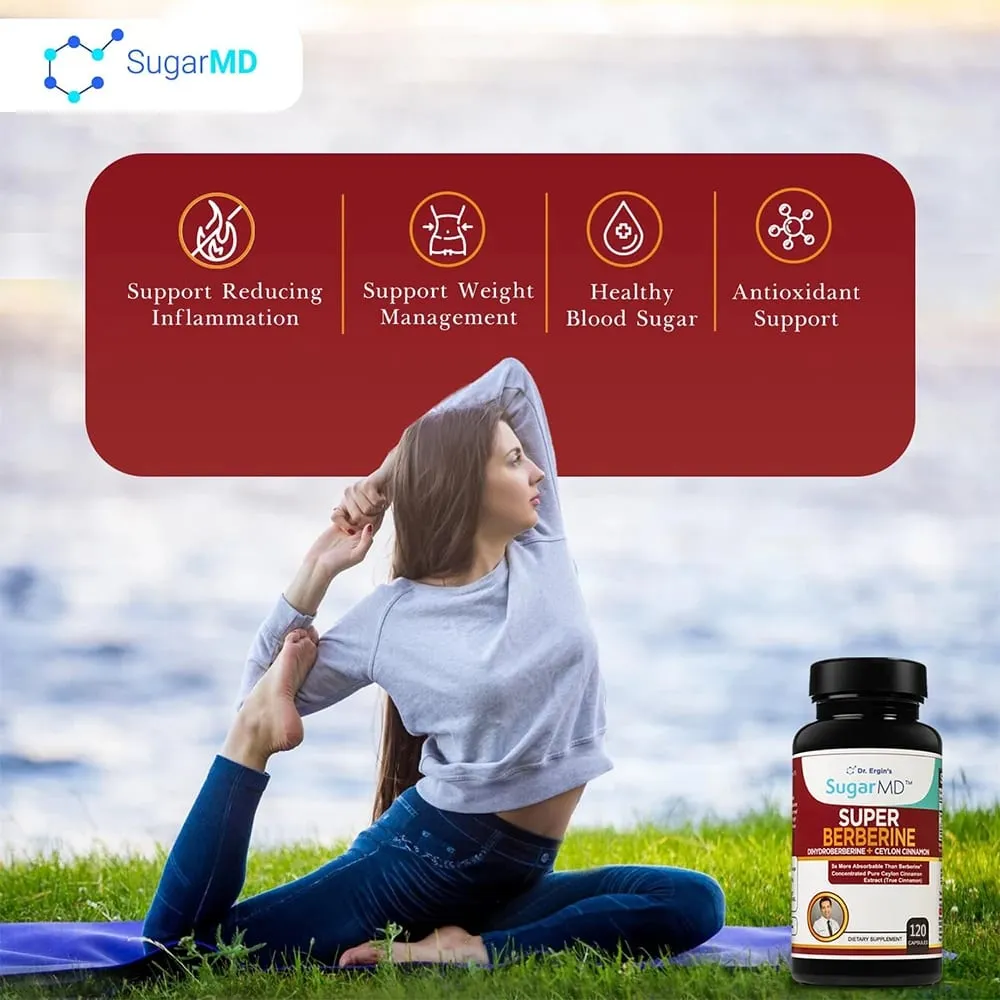 SugarMD 5X Super Berberine Supplement – 250mg GlucoVantage Dihydroberberine with 4000mg Ceylon Cinnamon for Weight Management — image 5