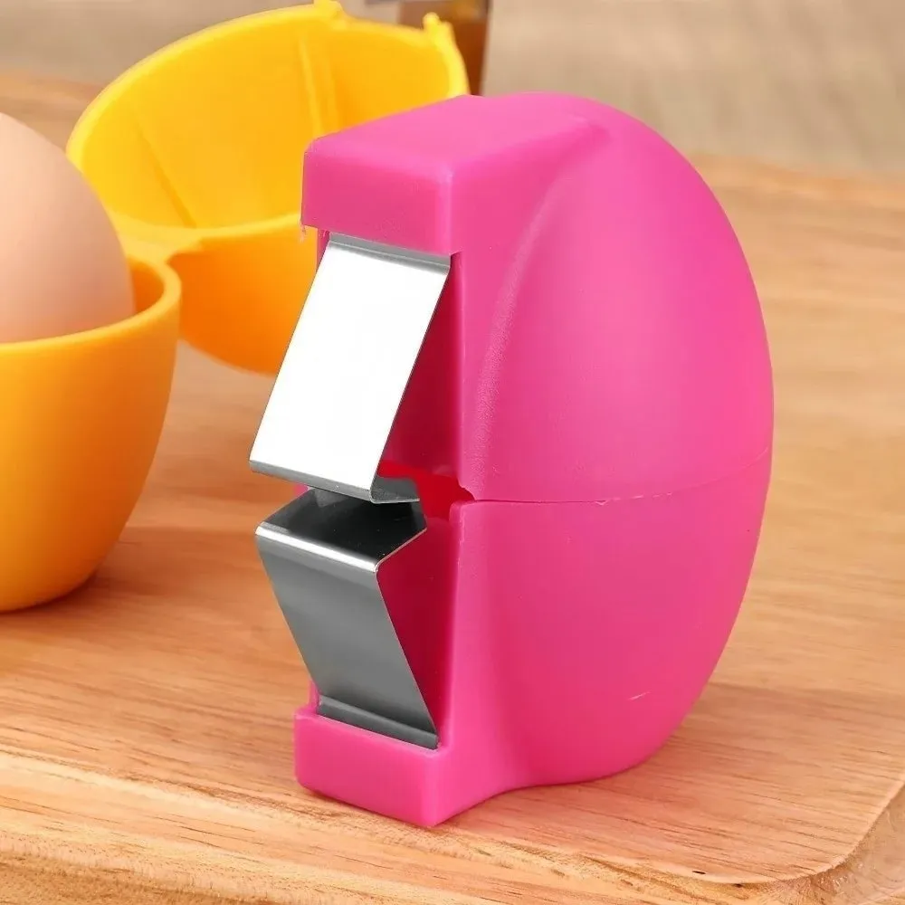 New Handheld Egg Shell Opener Stainless Steel PP Egg Peeler Creative Eggshell Opening for Raw Eggs — image 1