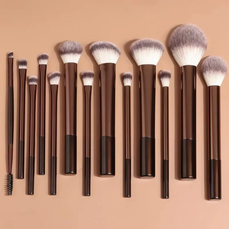 13 Piece Soft Fluffy Makeup Brush Set Foundation Make-Up Concealer Powder Eye Shadow Powder Blusher Facial Beauty Tool