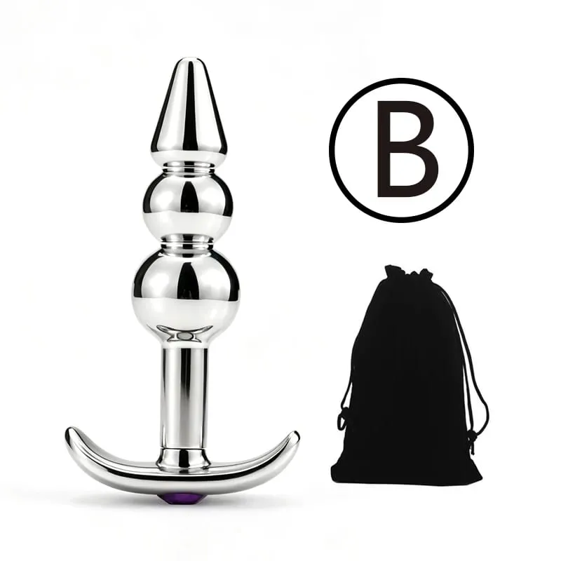 Metal Anal Beads Butt Plug Set Wearable Outerdoor Small Large Anal Plug G Spot Dildo Insert Vagina Anus Sex Toy — image 8