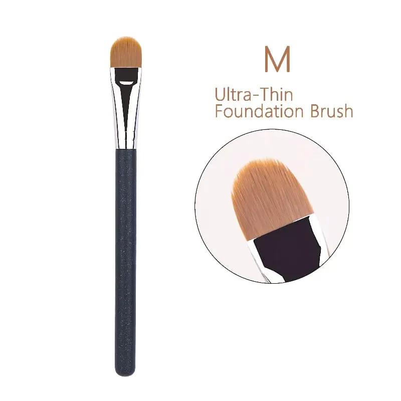 4 Types Sizes Upgraded Ultra-thin Foundation Concealer Makeup Brush Professional Liquid Foundation Cream Concealer Make-up Tool — image 10