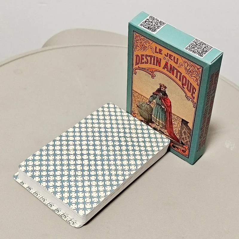 Vintage Antique Destiny Fortune Telling Cards 9*6cm 32-Card Oracle Deck Le Jeu Du Destin Antique Traditional Cartomancy Cards