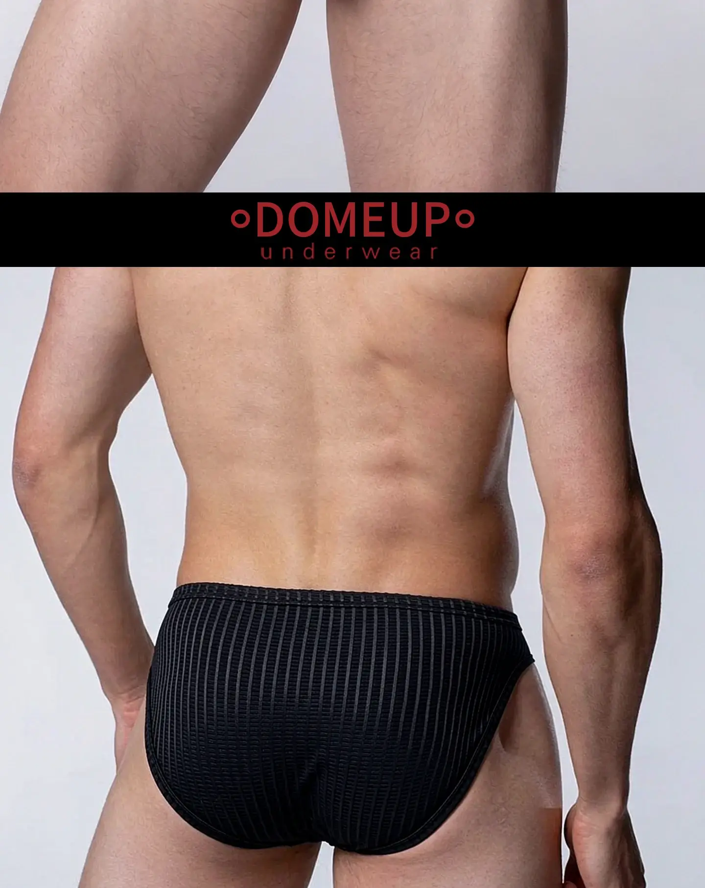Men's Low‑Rise Briefs, Vertical Striped Sheer Mesh Underwear, Nylon Elastane Stretch Pouch Underpants for Daily Wear — image 15