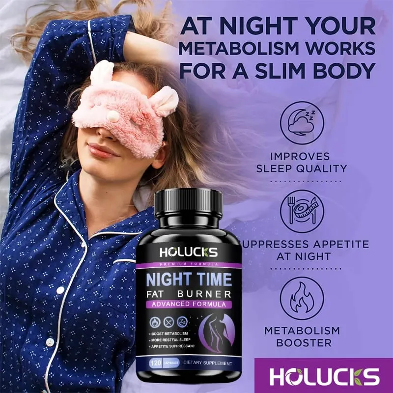 Extra Strength Night Fat Burner Promote Fast Sleep Onset Boosts Metabolism & Balances Cortisol Reduce Nighttime Cravings — image 5