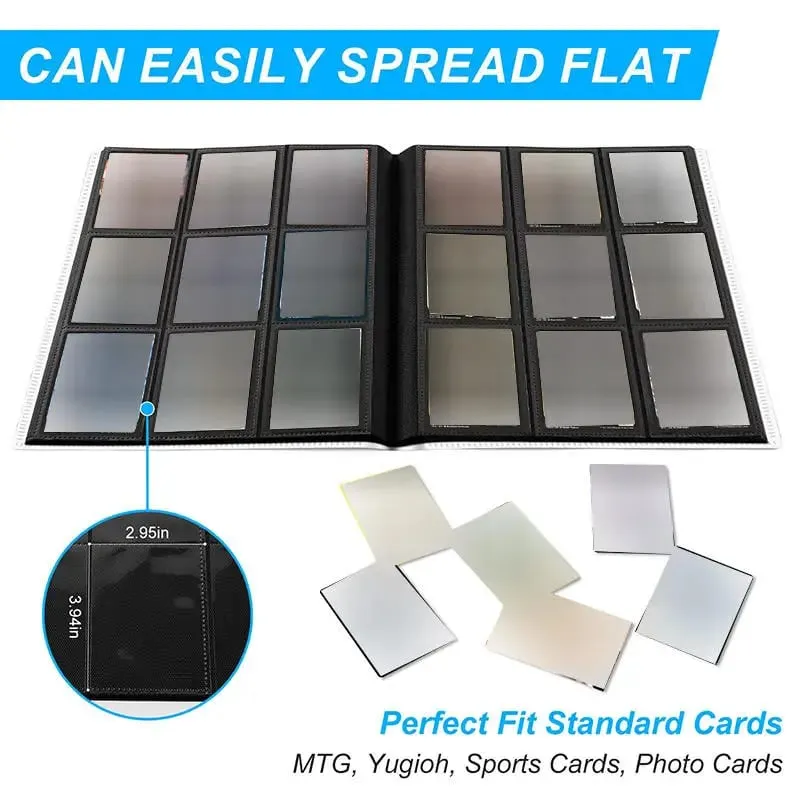 160/360/480/540 Cards Capacity Pocket Holder Binders Albums For Game Card Book Sleeve Holder Large-capacity Card Binder Notebook — image 2