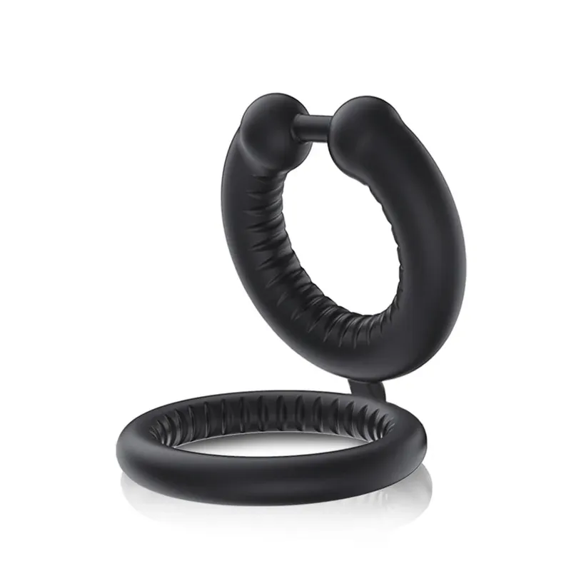Cock Ring Reusable Silicone Penis Ring Delayed Ejaculation Penis Enlargement Dick Enlarger Semen Semen Lock Ring Sex Toy Men — image 11
