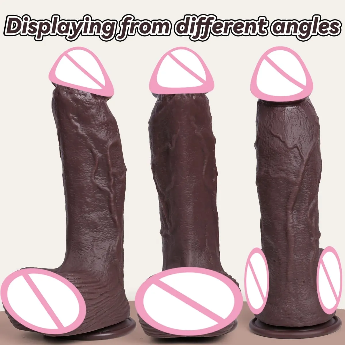 Huge Realistic Dildo Double Layer Silicone Penis Soft Big Cock 2 Colors 4 Sizes For Women Masturbation Sex Toys Adult supplies — image 5
