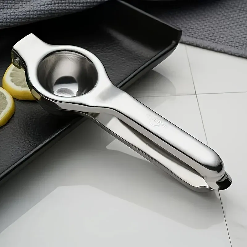 1pc Stainless Steel Lemon Juicer - Manual Efficient Juice Press Easy to Use for Home & Commercial Use Fits Various Fruits