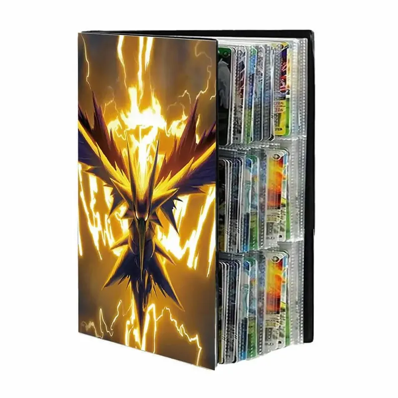 9 Pocket Cards Album Folder Anime Cover Collection Holder Binder Fit For Pokmon YuGiOh TCG Game Sports Football 540 Card Storage — image 17