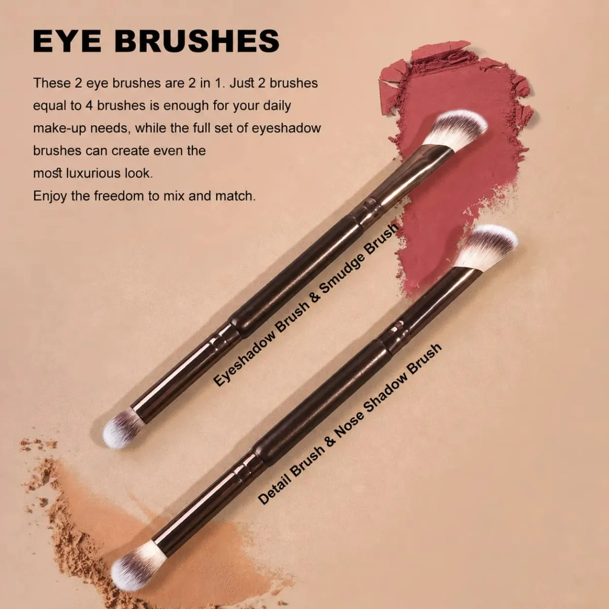 7pcs Professional Makeup Brush Set Foundation Brush Powder Brush Eye Shadow Brush Blending Brush Tool Soft to Face Travel — image 5