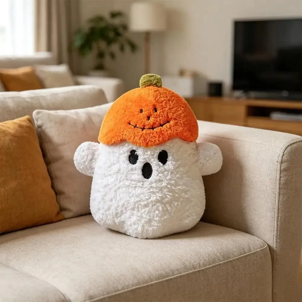 Huggable Ghost Decorative Cushion Hug Pillow Fabric PP Cotton Filling Pumpkin Pillow Halloween Pillow For Desk — image 2