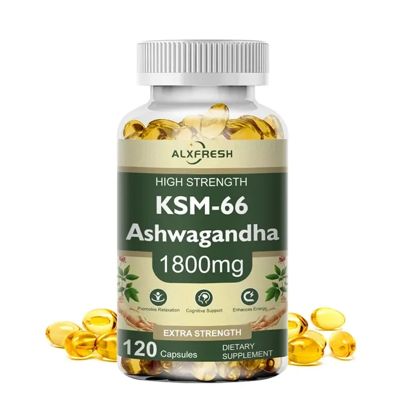KSM-66 Capsules d'Ashwagandha biologique avec zinc | Végétalien sans OGM | Supplément santé de formule premium