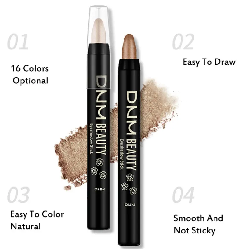 16 Colors Pearlescent Eyeliner Eyeshadow Pencil Color Glitter Waterproof Long-Lasting Shimmer Eye Makeup Non-smudge Eyeliner — image 3