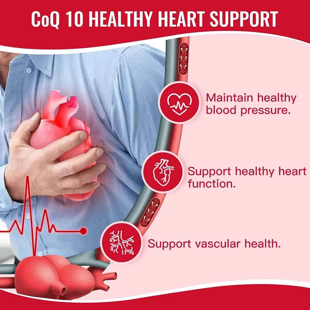 CoQ10 400mg Softgels - Coenzyme Q10 Supplement Plus PQQ Omega 3 Antioxidant for Heart Health and Cellular Energy 120 Softgel — image 3