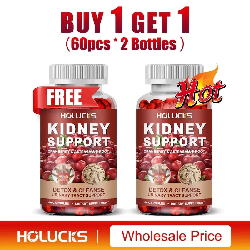 Kidney Cleanse & Detox Supplement with Cranberry Astragalus Root for Kidney Restore Support Bladder & Urinary Tract Health