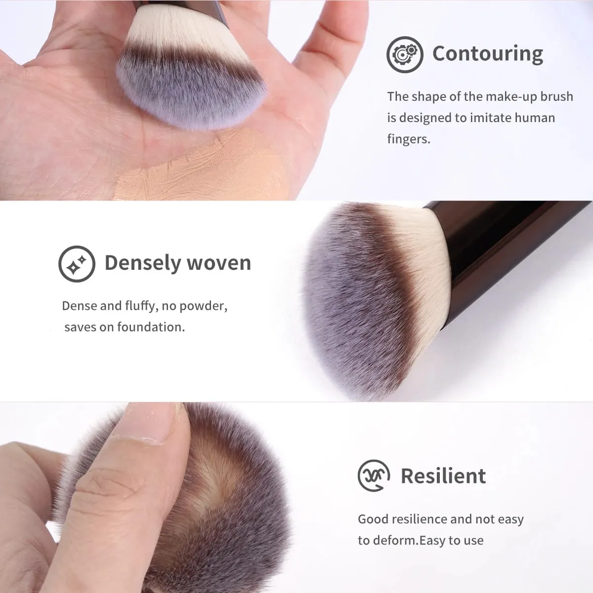 Pro Makeup Brush Kit 20pcs Brushes with Storage Bag Dual End Foundation Powder Blush Eyeshadow Brush Beauty Blending Kit — image 6