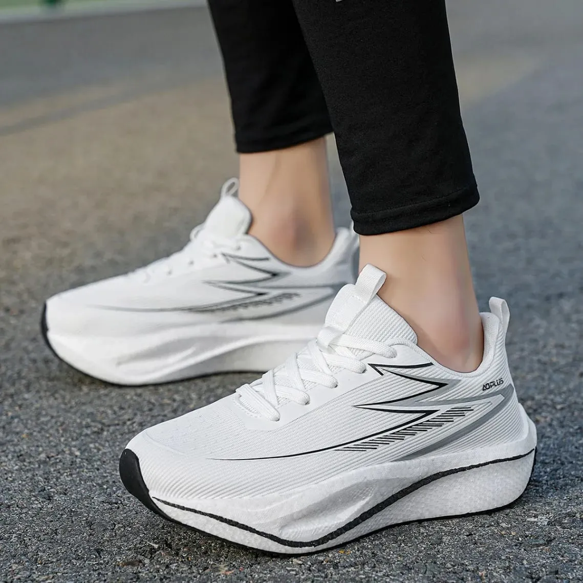 Carbon Plate Marathon Running Shoes Men Women Lightweight Breathable Shock Absorbing Non Slip Sports Athletic Sneakers — image 7