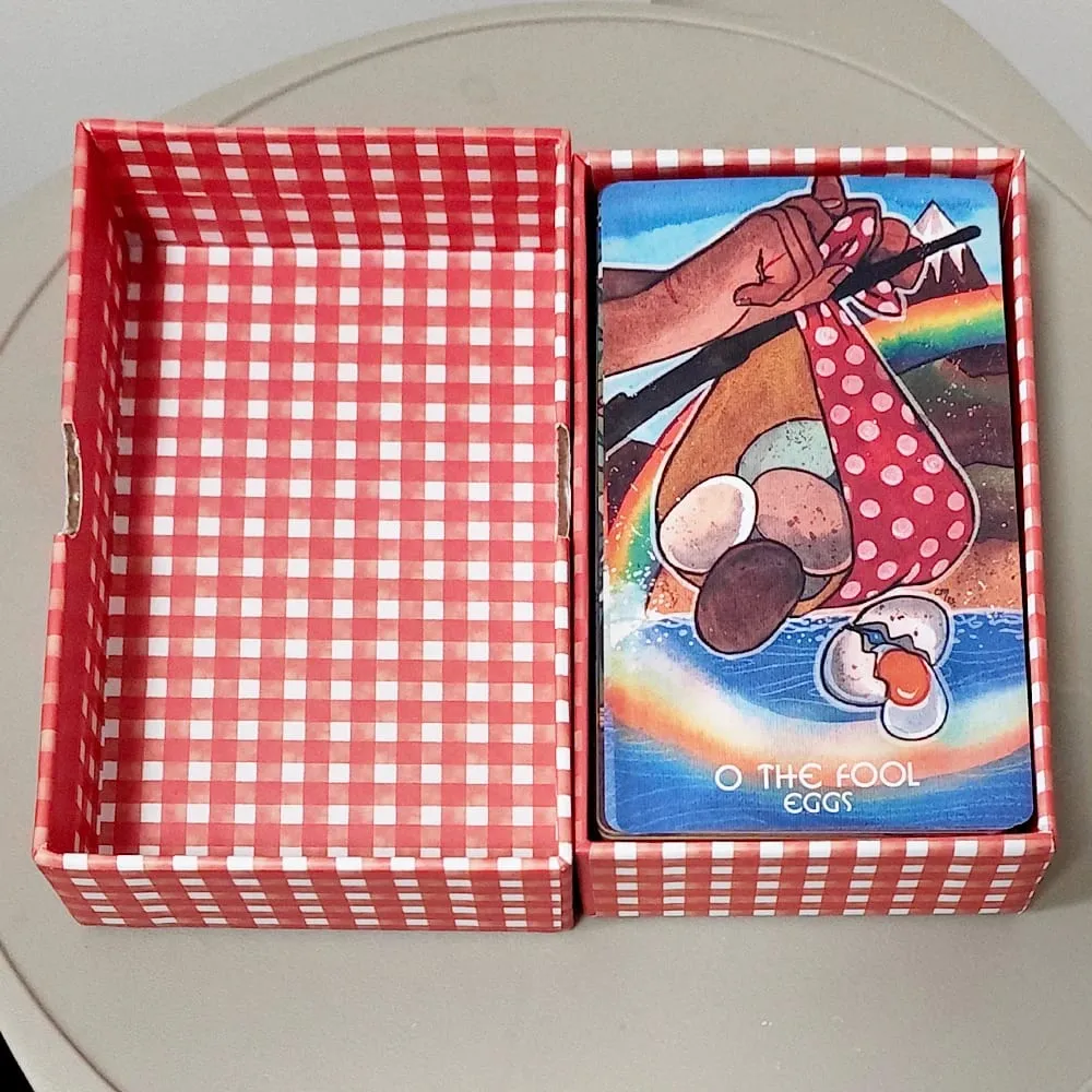 The Magic Pantry Tarot Deck Dobbelt-præget karton Akvarel-tarotkort med madtema til hjemmekokke og foodies 12*7 cm — image 6