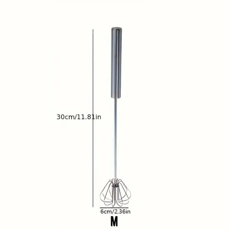 Stainless Steel Egg Beater Durable Semi-Automatic Mixer for Effortless Egg Cream Mixing Stirring and Beating for Kitchen Baking — image 10