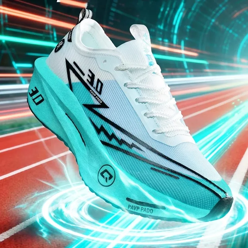 Comfortable Men Running Shoes Marathon Carbon Board Speciality Sports Men's Sneakers Breathable Women Walking Athletic Sneakers — image 2