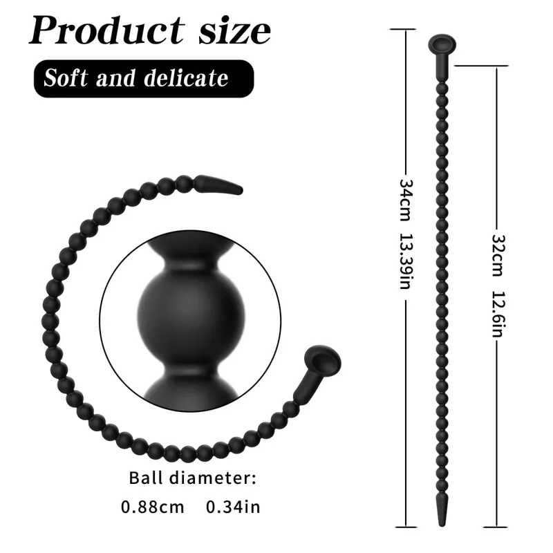 Graduated Urethral Dilator Set – 7 Sizes Soft Silicone Penis Sounding Rod for Men Reusable Sound Trainer Adult Sex Toy — image 8