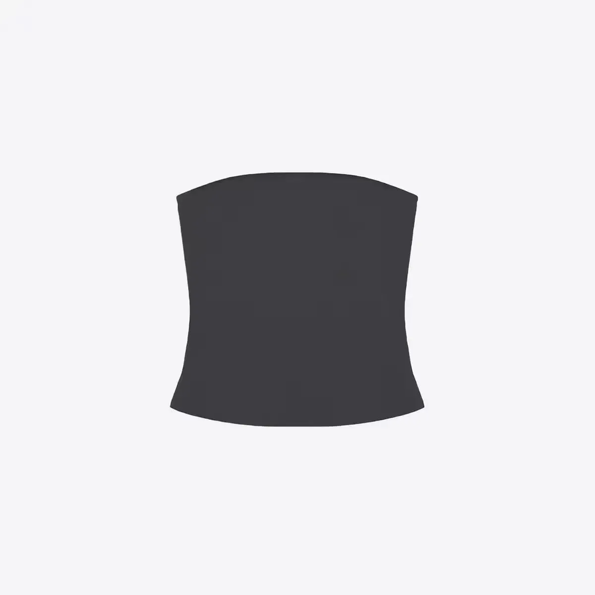 Tank Celadon Green & Coffee Brown Bandeau Crop Top Minimalist Y2K High-Stretch Top — image 12