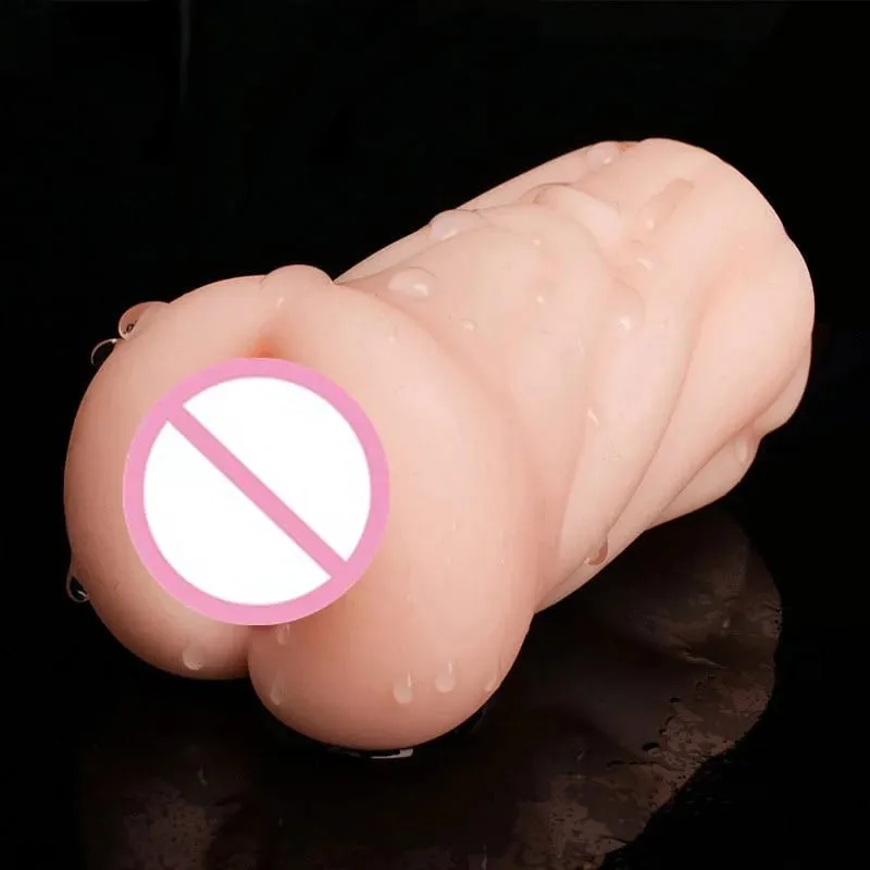 Soft TPE Male Masturbation Cup – Realistic 3D Lips Oral Training Reusable Aircraft Cup Adult Sex Toy for Men Massager Pleasure