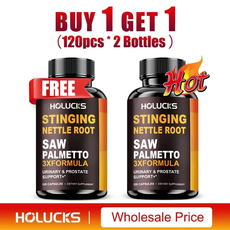 Stinging Nettle Root & Saw Palmetto Capsules Help Promote Prostate Health Hair Growth Urinary Tract Support Premium Formula — image 12
