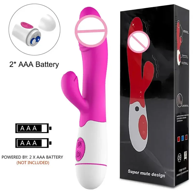 30 ความเร็วชาร์จมือถือซิลิโคนผู้ใหญ่ Clit Clitoral Clitoris Sex Toy G Spot Dual มอเตอร์กระต่าย Vibrator สำหรับผู้หญิงหญิง — image 7