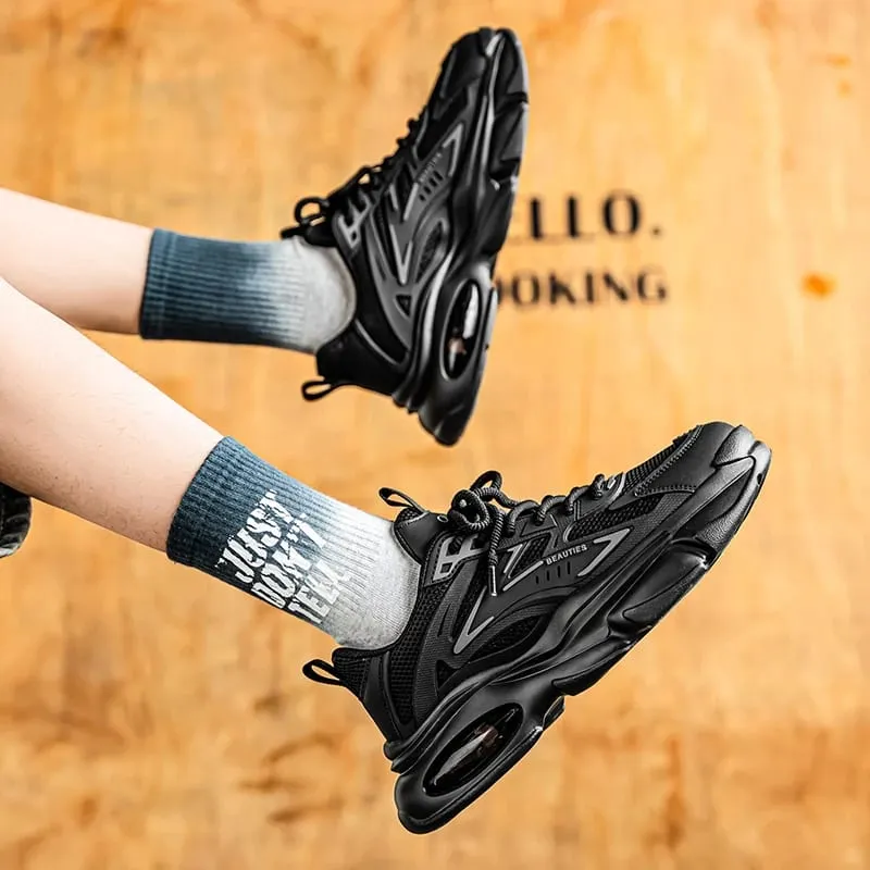 Men's casual sneakers spring summer breathable soft-sole anti-slip outdoor running shoes fashion students Joker tide sports shoe