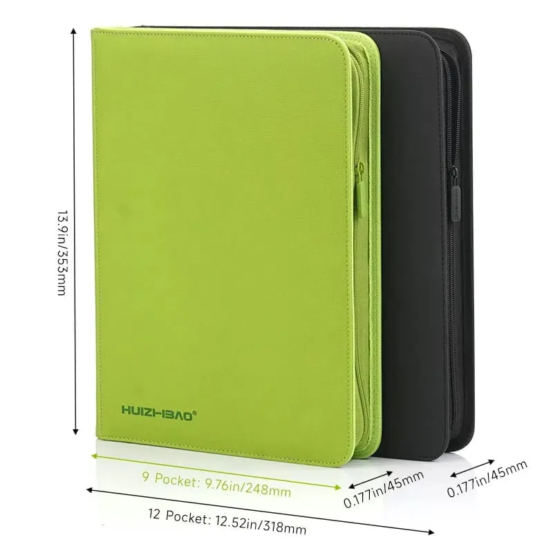 9/12 Pocket Zipper Card Binder Trading card album Durable Side Loading Card for mtg tcg for pokemon for yugioh for football — image 5