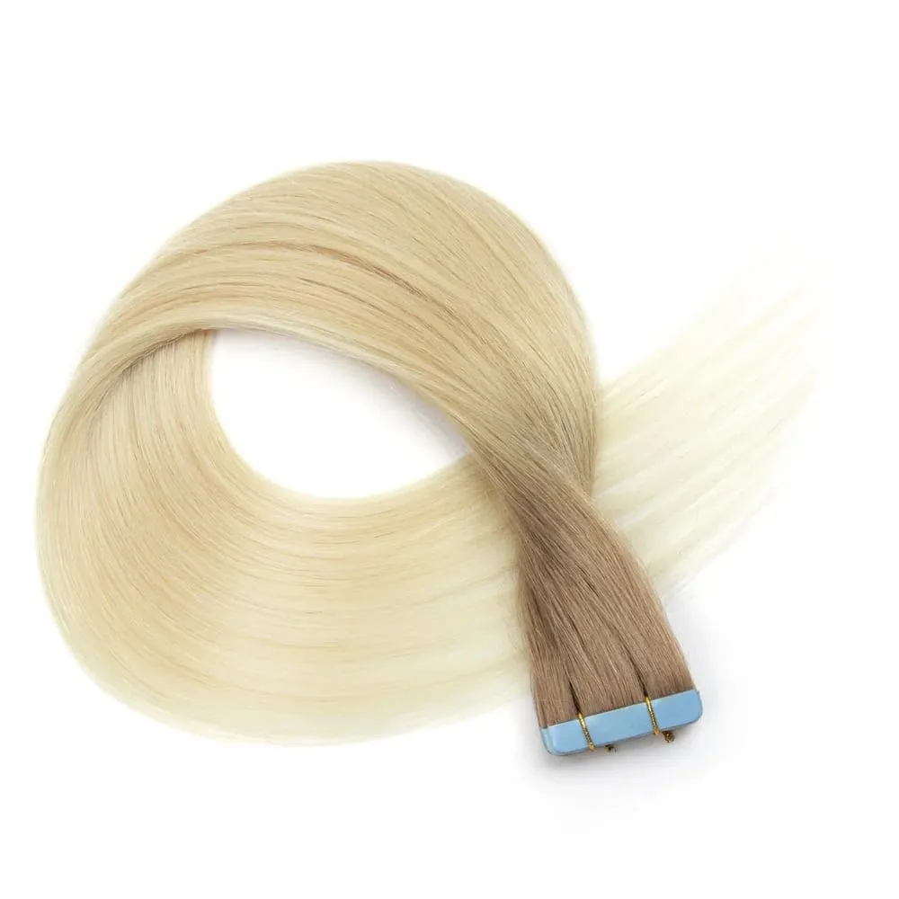 Real Human Hair Tape in Extensions 16'' 20'' Natural Straight High Light Seamless Tape Hair On Double Sided Tape 20pcs 30g/pack — image 11