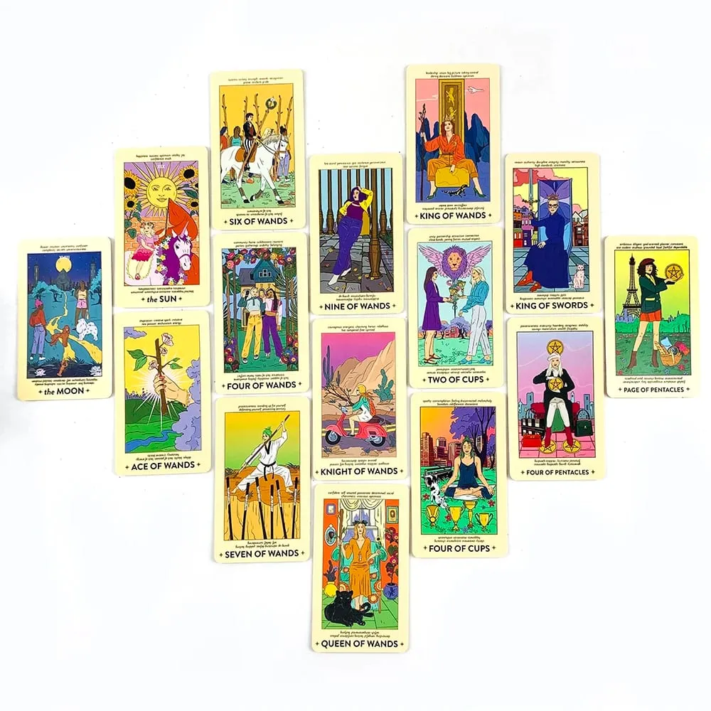 Neoteric Feminine Tarot Cards 78 Cards English Version Divination Board Game Cards Game Funny Party Game For Family Party — image 5