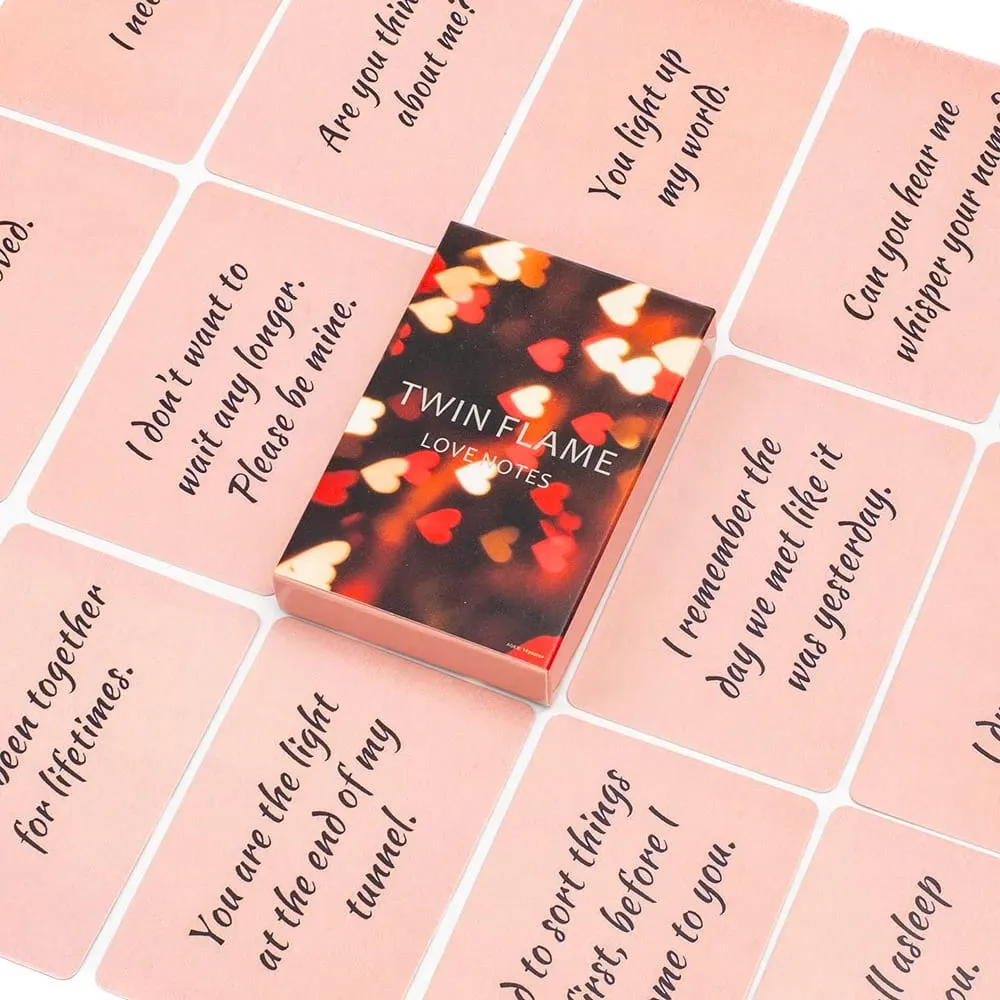 45pcs Twin Flame Love Notes Oracle Cards - 10.3×6cm Fortune Telling Deck Relationship Insights Table Board Game for Parties — image 4