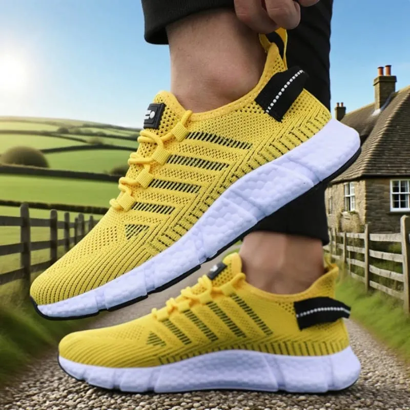 Soft Soled Running Shoes for Men Breathable Mesh Flexible Casual Sneakers Comfortable Sustainable Soles Tennis Training Shoes — image 11