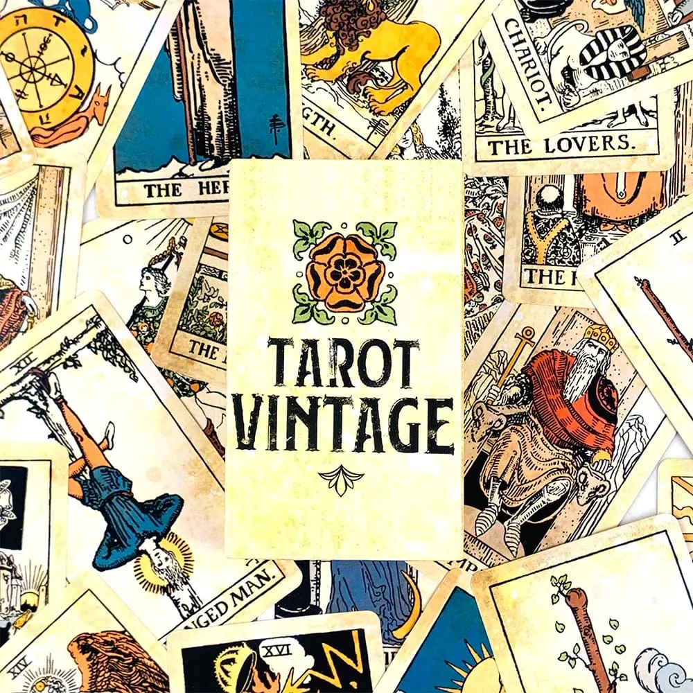 Tarot Vintage Cards 78 Cards English Visions Divination Edition Borad Playing Games For Beginners & Pros Ideal For Gift Giving — image 3