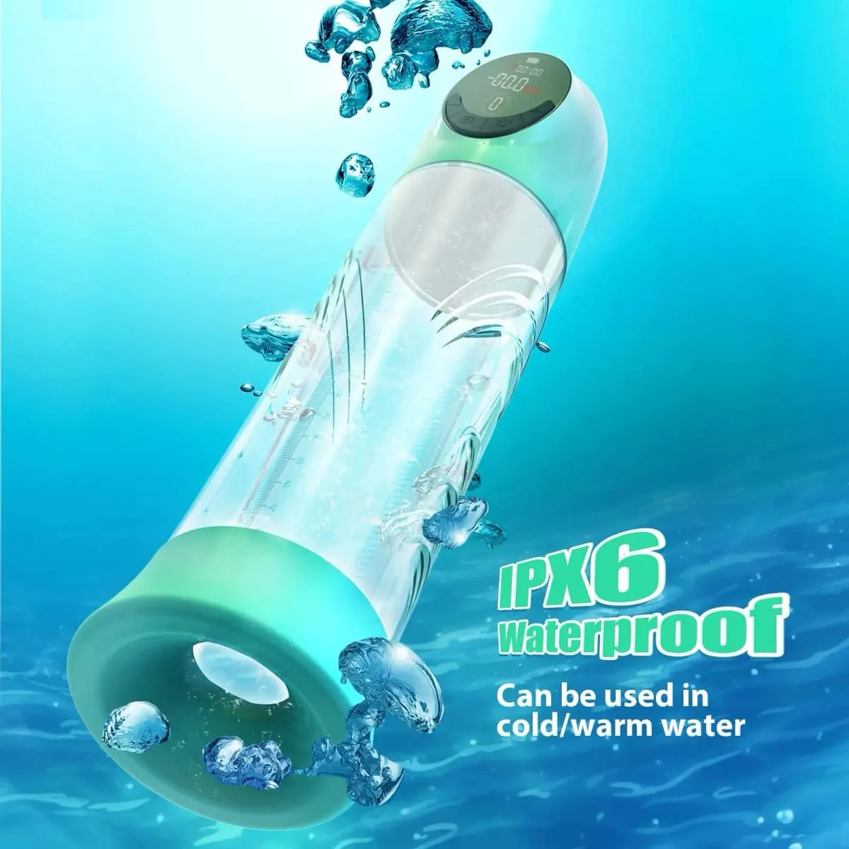 Electric Penis Pump Adult Sex Toys Dick Enlarger for Men Erection Air Water Extender Erotic Machine Set — image 4