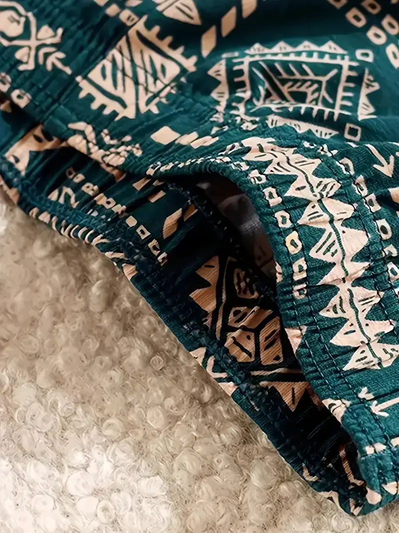 3PCS/SET Retro Ethnic Style Men's Underwear Print Men Boxer Shorts Aro Pants Trendy Casual Home New Breathable Men's Underpant — image 6