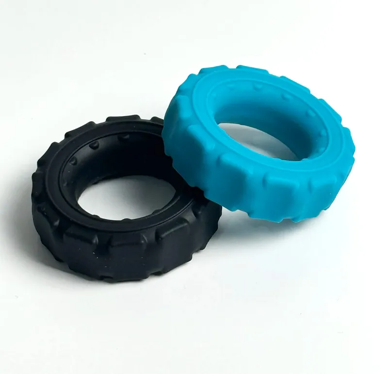 Tyre Silicone Cock Penis Rings Scrotum Restraint Male Delay Ejaculation Lasting Erection Adult Games Sex Toys For Men Reusable — image 3