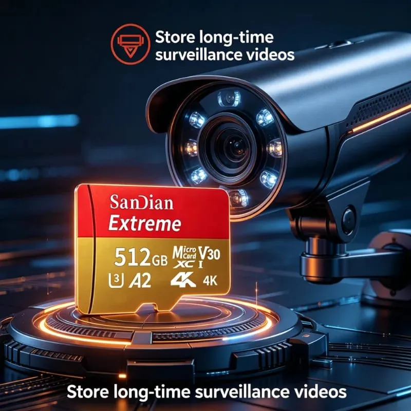 High-Speed Storge SD Card 128GB Original Micro TF Card 512GB Class 10 High Speed Transfer for Camera/PC/Phone — image 2