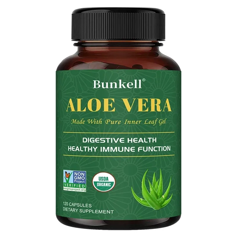 Aloe Vera Supplement - Made with Organic Aloe Vera Support Digestion Skin and Joint Health for Men and Women — image 8