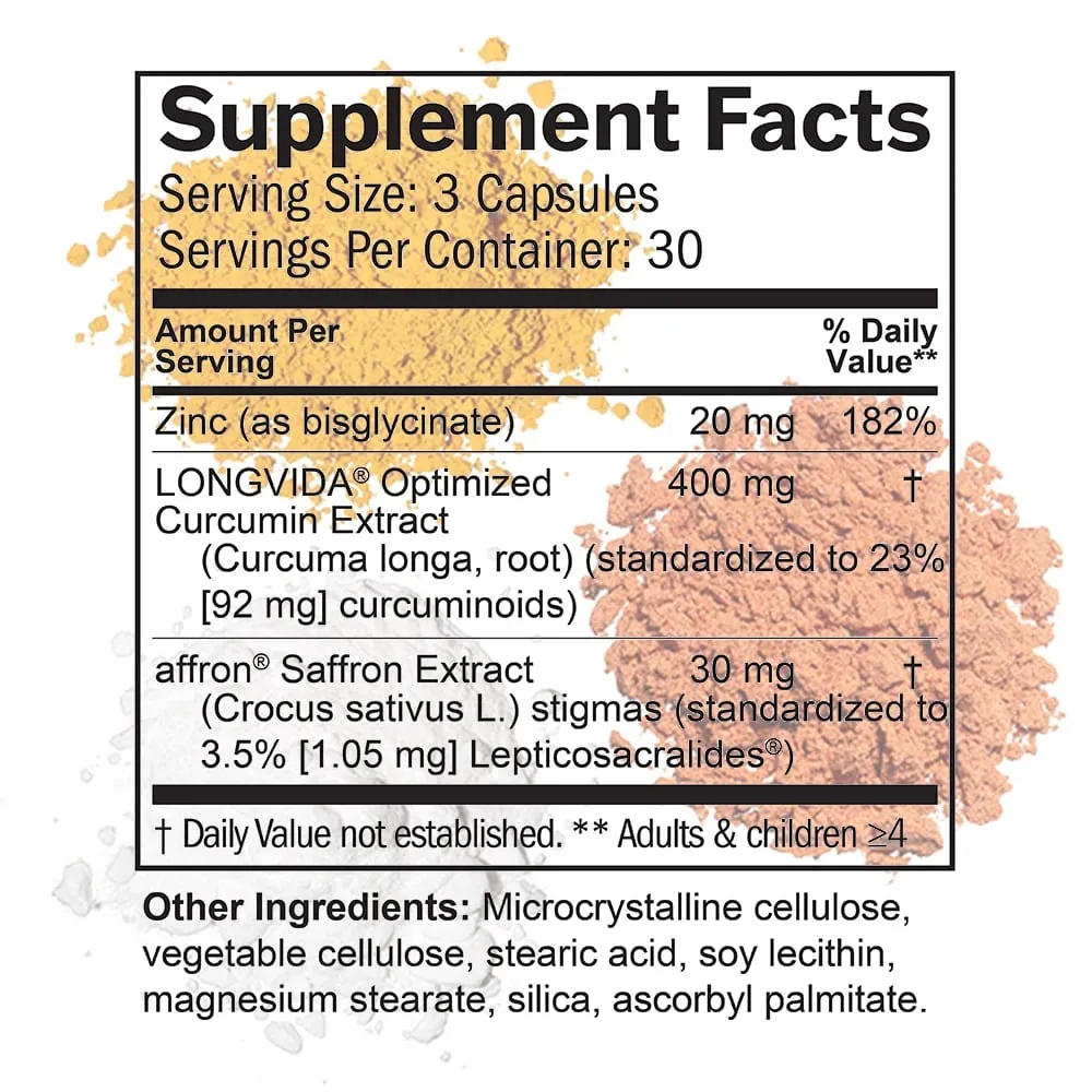 Happy Saffron Plus Supplements - Saffron Flower Extract Supplement for Eye Health Support - Mood Enhancer for Men & Women — image 5