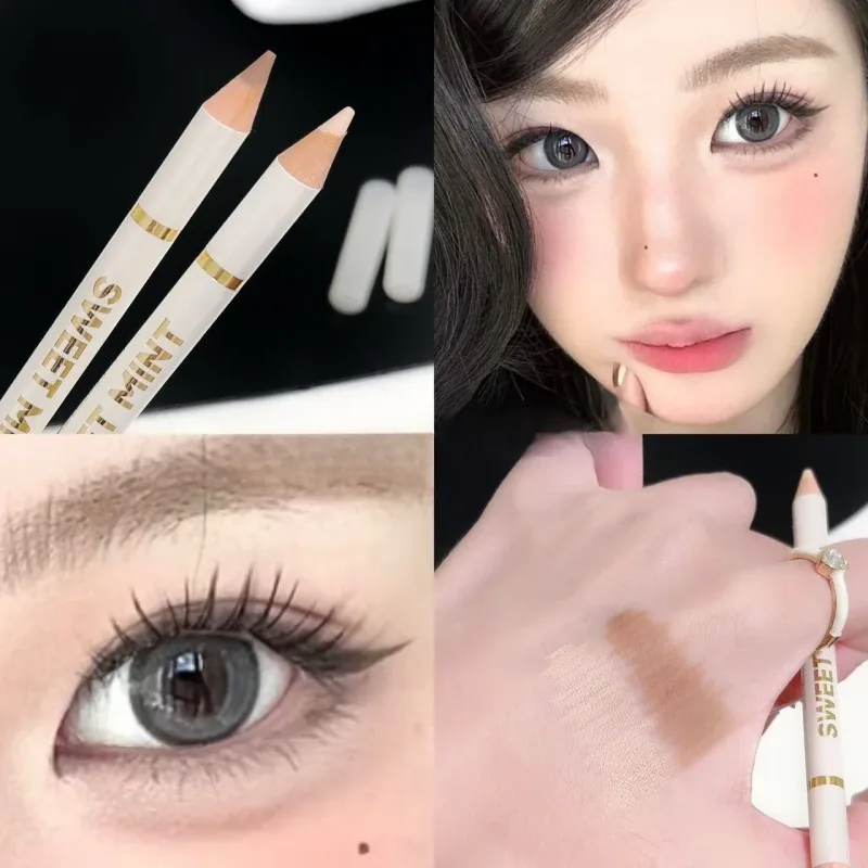 Double-Ended Lying Silkworm Pen Under Eye Liner Brighten Shadow Makeup Pencil Nude Pink Beige Lower Eyelid Highlighter Contour — image 8