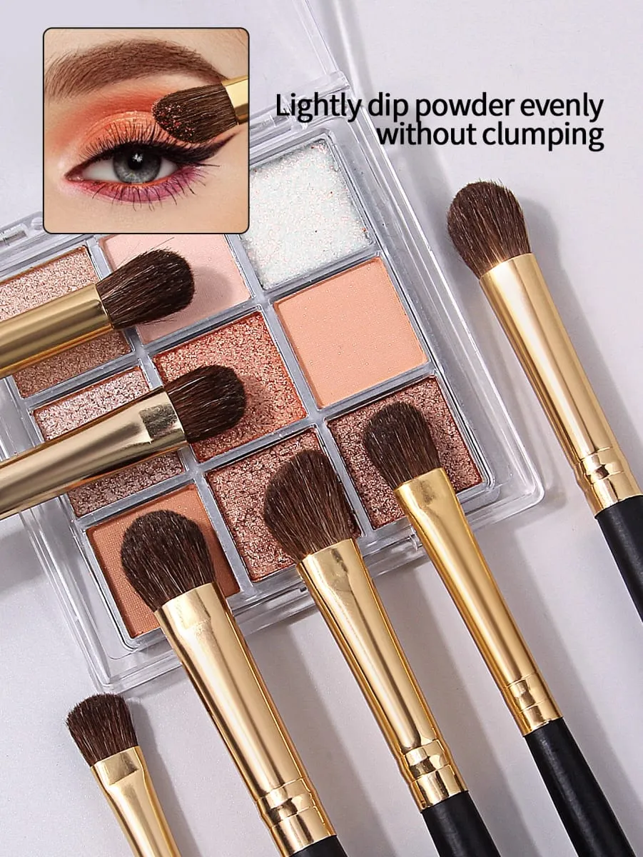 14 Pieces Wooden-Handled Eye Makeup Brushes Eyeshadow Brushes and Eyebrow Brushes Are Multi-Functional Beauty Tools — image 5