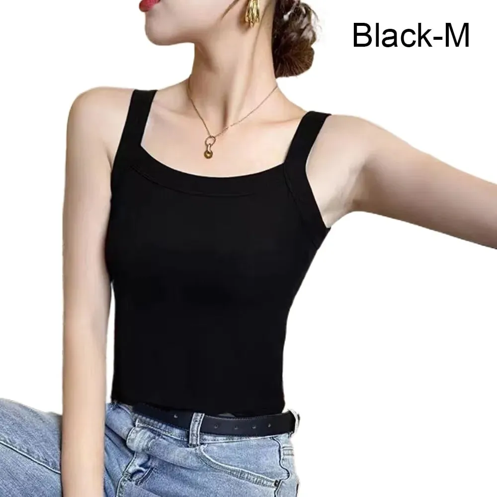Casual Sleeveless Summer Tank Tops Slim Underwear Cami Top Shirt Camisoles Vest Corset Sports Activities