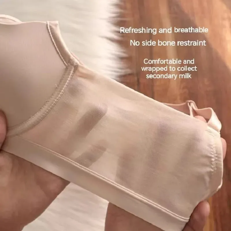 Nadměrná velikost bezešvé tenké spodní prádlo Push Up pro ženy Velká prsa vypadají menší Podprsenka s měkkými kosticemi proti povisnutí — image 5