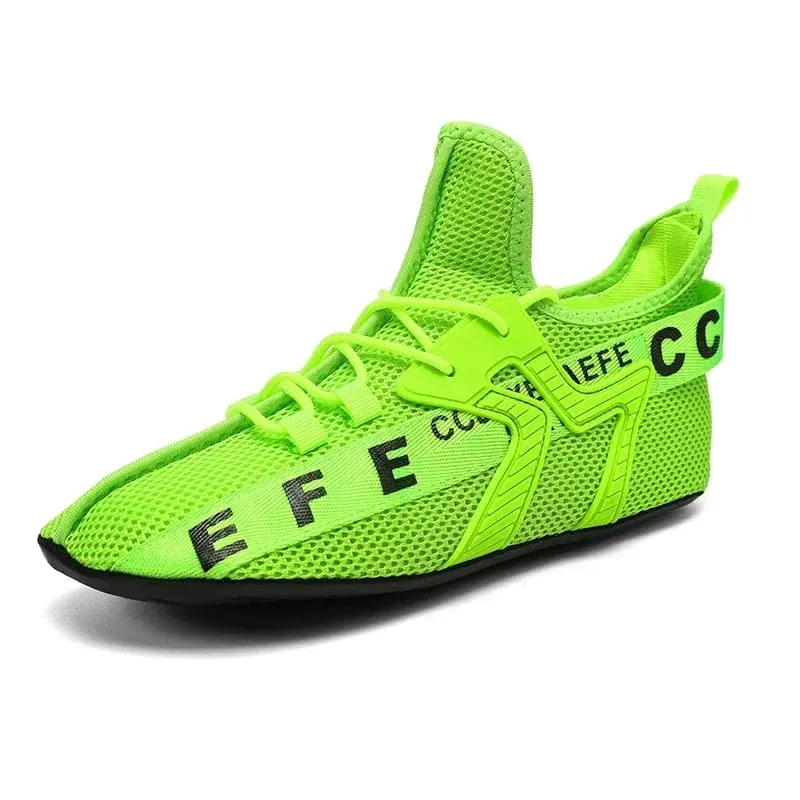 White Sneakers Men High Top Comfortable Breathable Mesh Casual Shoes Socks Shoes Big Size 47 Outdoor Walking Shoes for Men — image 9