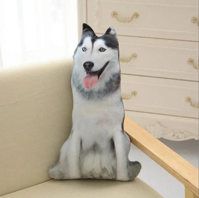 3D printed simulation dog pillow funny pet shaped pillow living room bedroom soft decoration personalized holiday gift — image 7